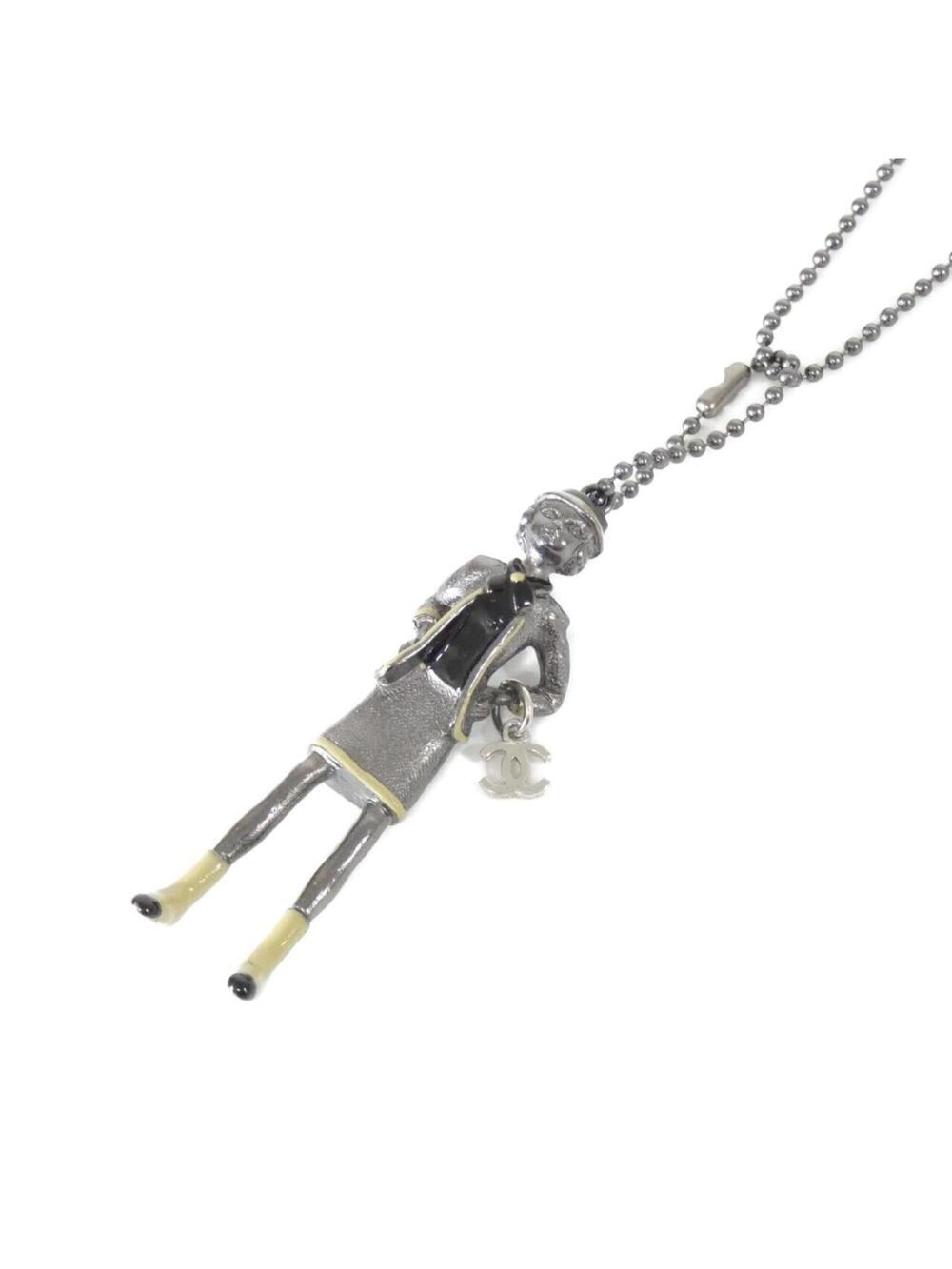 Chanel Pendant Necklace Metal Beige And #377894C82B